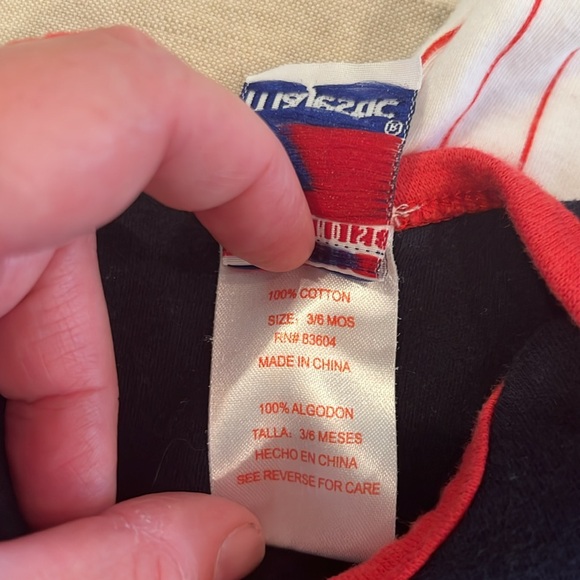 Genuine merchandise, Red Sox onesie, and Red Sox onesie, baseball outfit - Picture 3 of 6